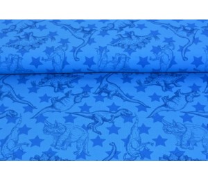 Jersey - Dinosaurier Dinos und Sterne blau